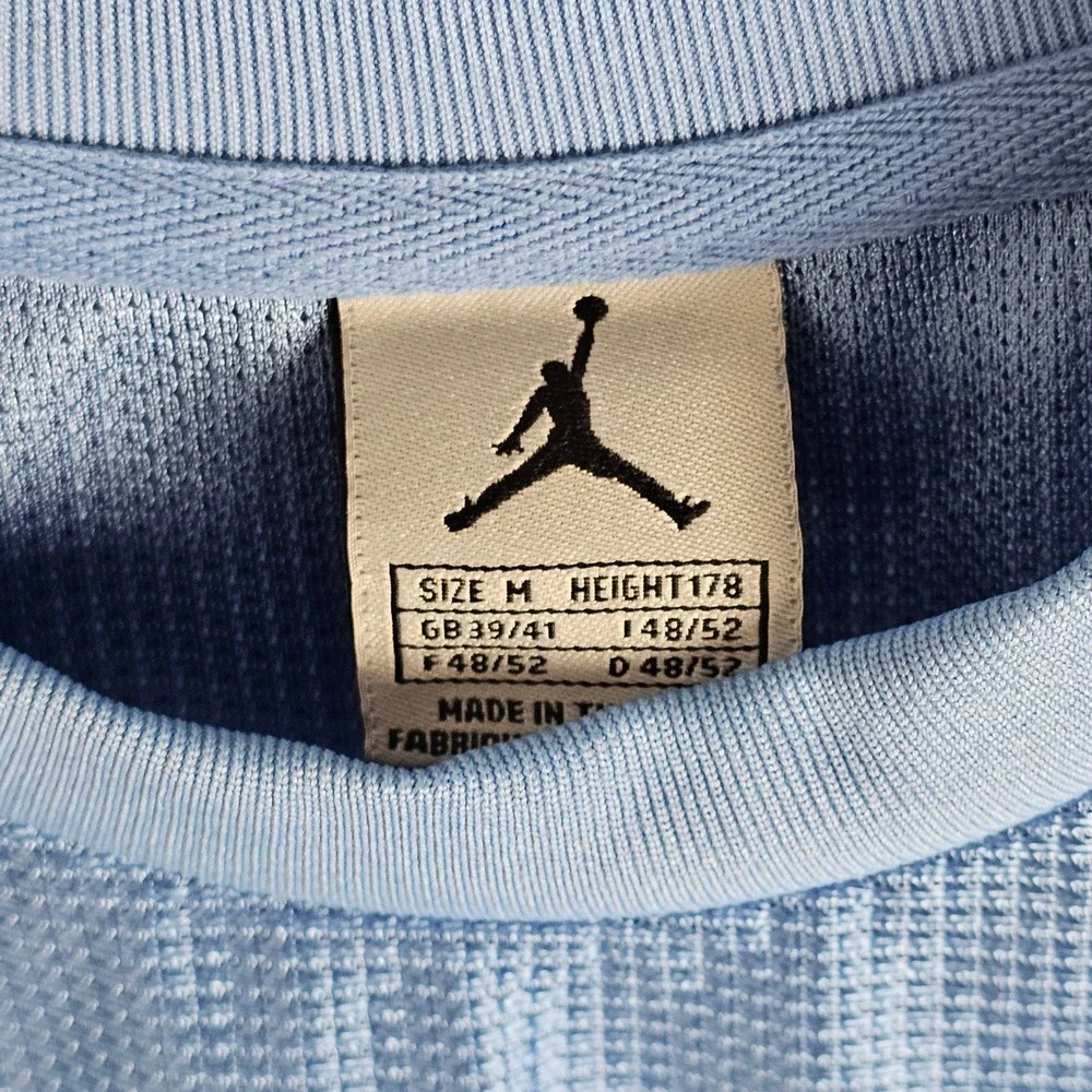 Jordan Basketball Jersey Mens M Blue Sleeveless Jumpman Mesh Athletic Shirt Y2K
